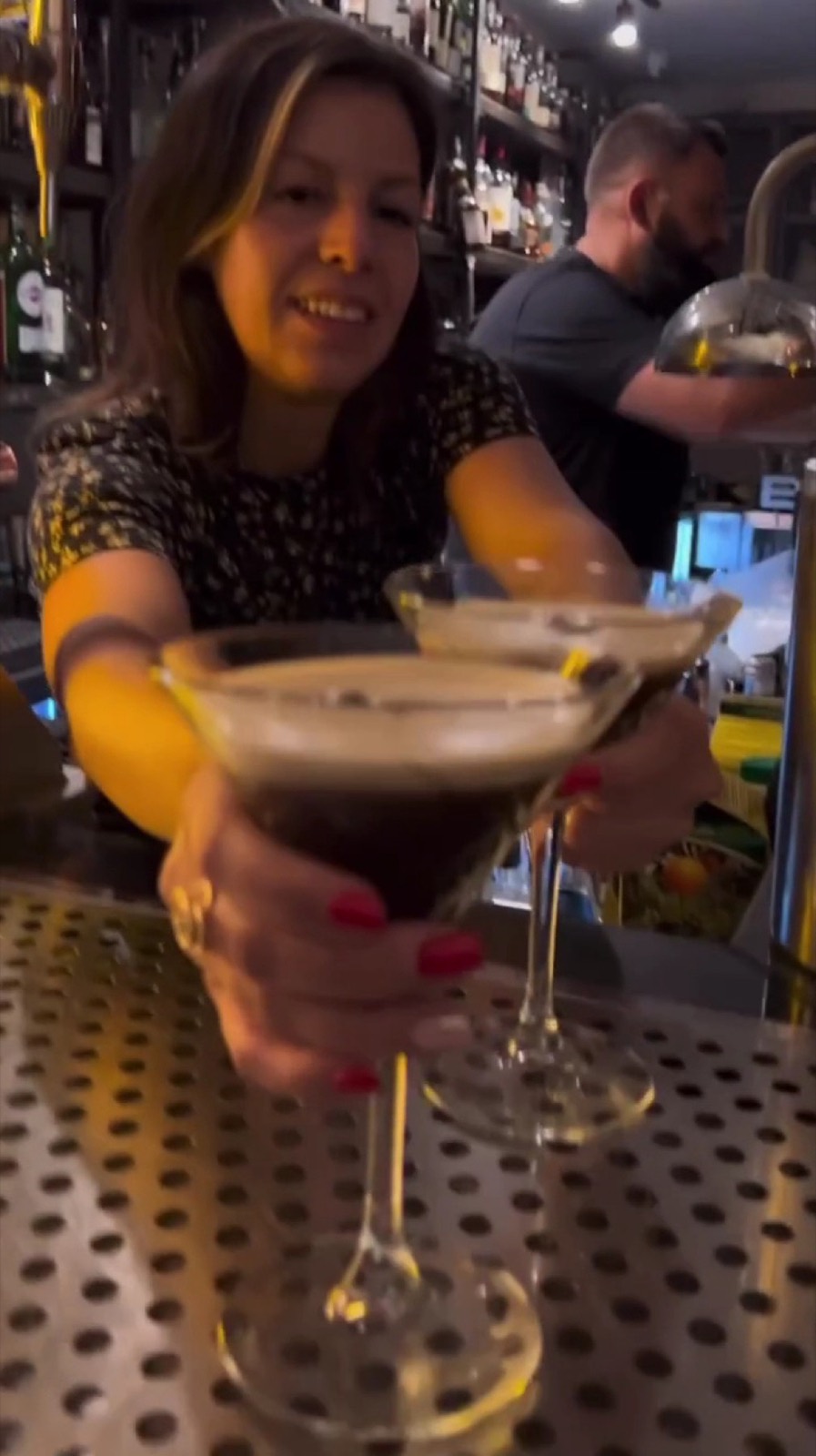 A classic cocktail, straight up.