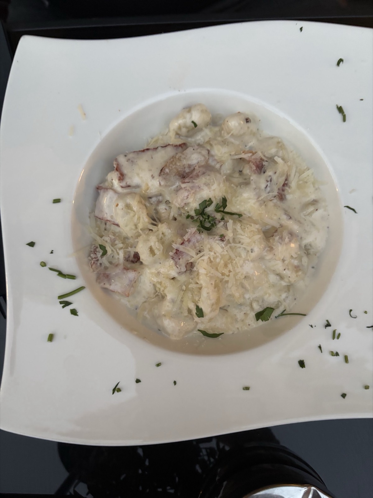 A bowl of risotto.